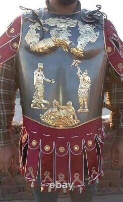 Medieval Armour Roman Muscle Cuirass Knight Breastplate Halloween Jacket Suit