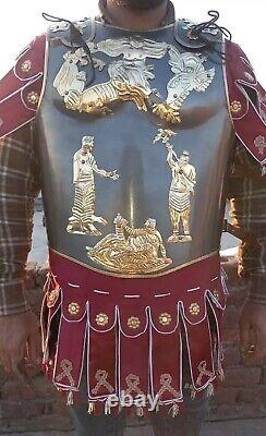 Medieval Armour Roman Muscle Cuirass Knight Breastplate Halloween Jacket Suit