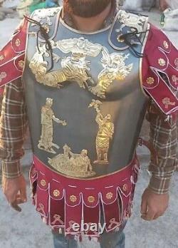 Medieval Armour Roman Muscle Cuirass Knight Breastplate Halloween Jacket Suit