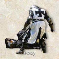 Medieval Black Templar Knight Full Body Set Armour Cosplay Suit