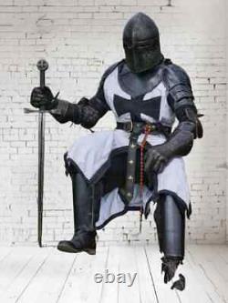 Medieval Black Templar Knight Full Body Set Armour Cosplay Suit