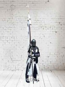 Medieval Black Templar Knight Full Body Set Armour Cosplay Suit