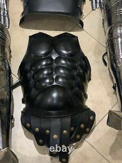 Medieval Black Wearable Crusador Knight Suit Of Armor Combat Full Body Armour