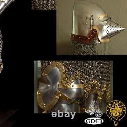 Medieval Churburg Full Suit of Armor Knight Crusader Bascinet Armor