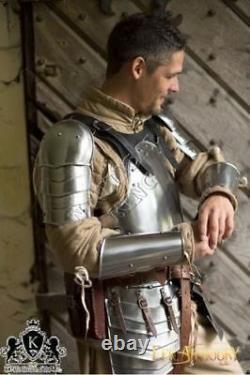 Medieval Collectible Armour Suit Brown Mercenary Larp Armor Knight Steel Replica