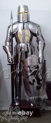 Medieval Combat Full Body Armour Medieval Knight Armor Suit Halloween Costume