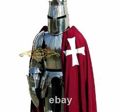 Medieval Combat Templar Knight Full Body Armour Suit Halloween Costume