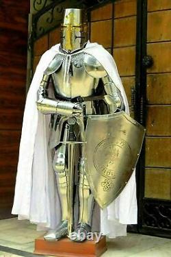 Medieval Costume Wearable Suit Of Armor Crusader Combat Full Body Armour Knight