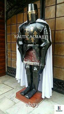 Medieval Crusader Costume Knight Wearable Suit Of Armor Gothic Full Body Armour