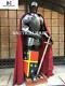 Medieval Epic Black Knight Medieval Suit of Armor with Shield, Sword, Cloak