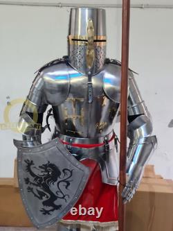 Medieval Epic Dark Full Body Complete Armor Set Medieval Knight Suit Costume