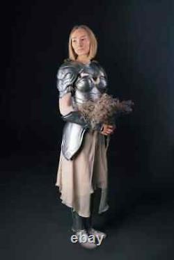 Medieval Female Full Knight Body Armor Suit Lady Cuirass Steel Fantasy Costume