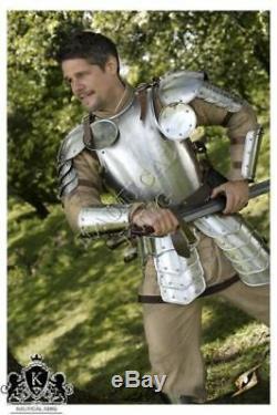 Medieval Full Armour Suit Warrior Larp Armor Knight Collectible Reproduction 18g