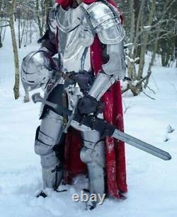 Medieval Full Body Armor Suit Knight Armour Wearable Crusader Combat Costume