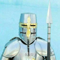 Medieval Full Body Armor Suit Knight Wearable Helmet Costume LARP/Reenactment