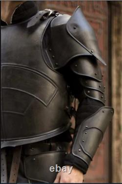 Medieval Full Body Armor Suit, Undead Knight Fighting Black Armor Costume