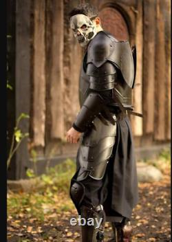 Medieval Full Body Armor Suit, Undead Knight Fighting Black Armor Costume