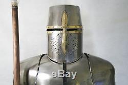 Medieval Full Size 6 feet Knights Templar Suit of Armour Roman Armor statue gift