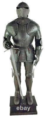 Medieval Gothic Armour Knight Wearable Suit Of Armor Crusader Combat Full Body