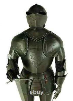 Medieval Gothic Armour Knight Wearable Suit Of Armor Crusader Combat Full Body