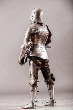 Medieval Gothic Armour Suit Axe Spears Battle Warrior Full Body Knight Armour