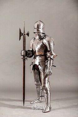 Medieval Gothic Armour Suit Axe Spears Battle Warrior Full Body Knight Armour