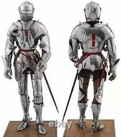 Medieval Gothic Armour Suit Combat Knight Crusader Wearable Larp Suit of Armor