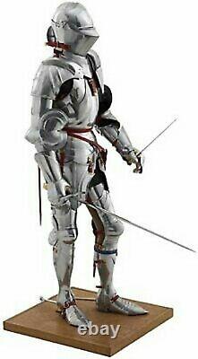 Medieval Gothic Armour Suit Combat Knight Crusader Wearable Larp Suit of Armor