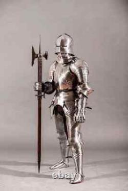 Medieval Gothic Knight Suit Of Armor Crusader Combat Wearable Full Body Armour