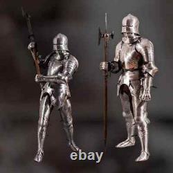 Medieval Gothic Knight Suit Of Armor Crusader Combat Wearable Full Body Armour