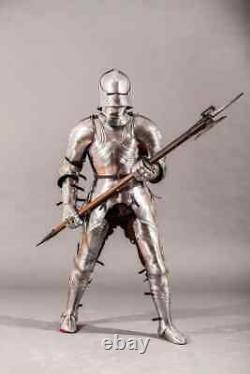 Medieval Gothic Knight Suit Of Armor Crusader Combat Wearable Full Body Armour