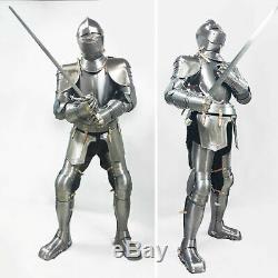 Medieval Gothic Knight Suit Of Combat Body Armour Wearable Halloween Day Costume