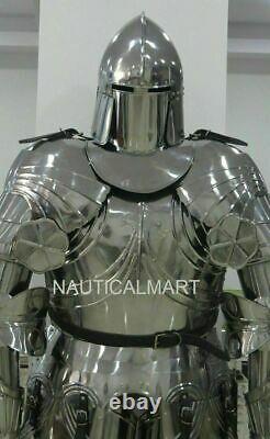 Medieval Gothic Knight Wearable Suit Of Armor Crusader Roman Full Body Armour