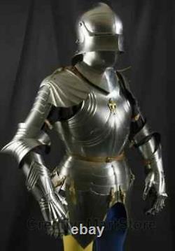 Medieval Gothic Suit Of Armor, Custom Larp Full Body Armour, Knight Warrior