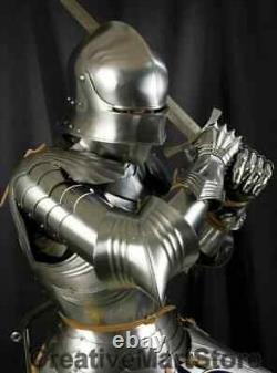 Medieval Gothic Suit Of Armor, Custom Larp Full Body Armour, Knight Warrior