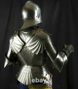 Medieval Gothic Suit Of Armor, Custom Larp Full Body Armour, Knight Warrior