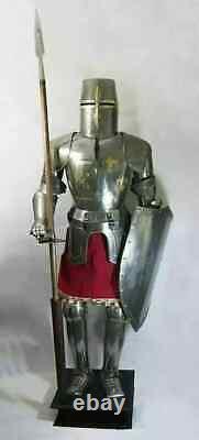 Medieval Gothic Suit Of Armor Knight Templar Costume Crusader Full Body Armour