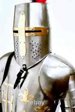 Medieval Gothic Wearable Knight Suit Of Armor Crusader Combat Full Body Armour