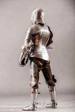 Medieval Gothic Wearable Knight Suit Of Armor Crusader Full Body Larp Armour