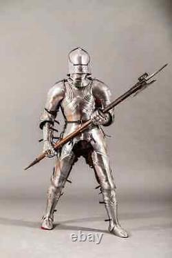 Medieval Gothic Wearable Knight Suit Of Armor Crusader Full Body Larp Armour