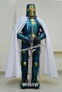 Medieval Gothic Wearable Knight Suit Of Armor Templar Full Body Costume Armour