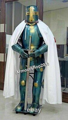 Medieval Gothic Wearable Knight Suit Of Armor Templar Full Body Costume Armour