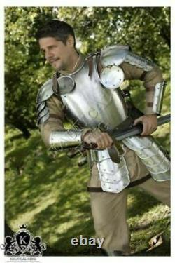 Medieval Half Armour Suit Warrior Larp Armor Knight Collectible Steel Costume