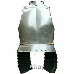 Medieval Half Body Armor Wearable Solid Metal Breast plate Knight Cuirass suit