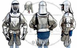 Medieval Half Body Suit Of Armor Battle Knight Cuirass/helmet/Pauldrons/gauntlet