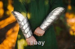 Medieval Half Suit Armor Pauldrons Bracers Cuirass Battle Warrior Knight Costume