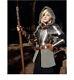 Medieval Halloween Lady Armor Suit, Knight Warrior Female Cuirass Steel Armor