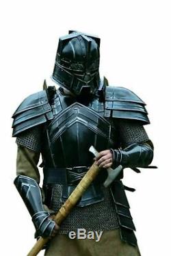 Medieval Handcrafted LARP Moria Full Suit Of Armor Knight LOTR Cosplay Costume