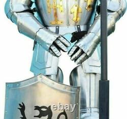 Medieval Handmade Steel Full Body Armour Medieval Knight Templar Combat Suit