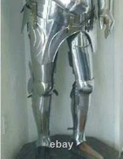 Medieval Knight 15th Century Combat Armour Full Body Suit with wooden base
